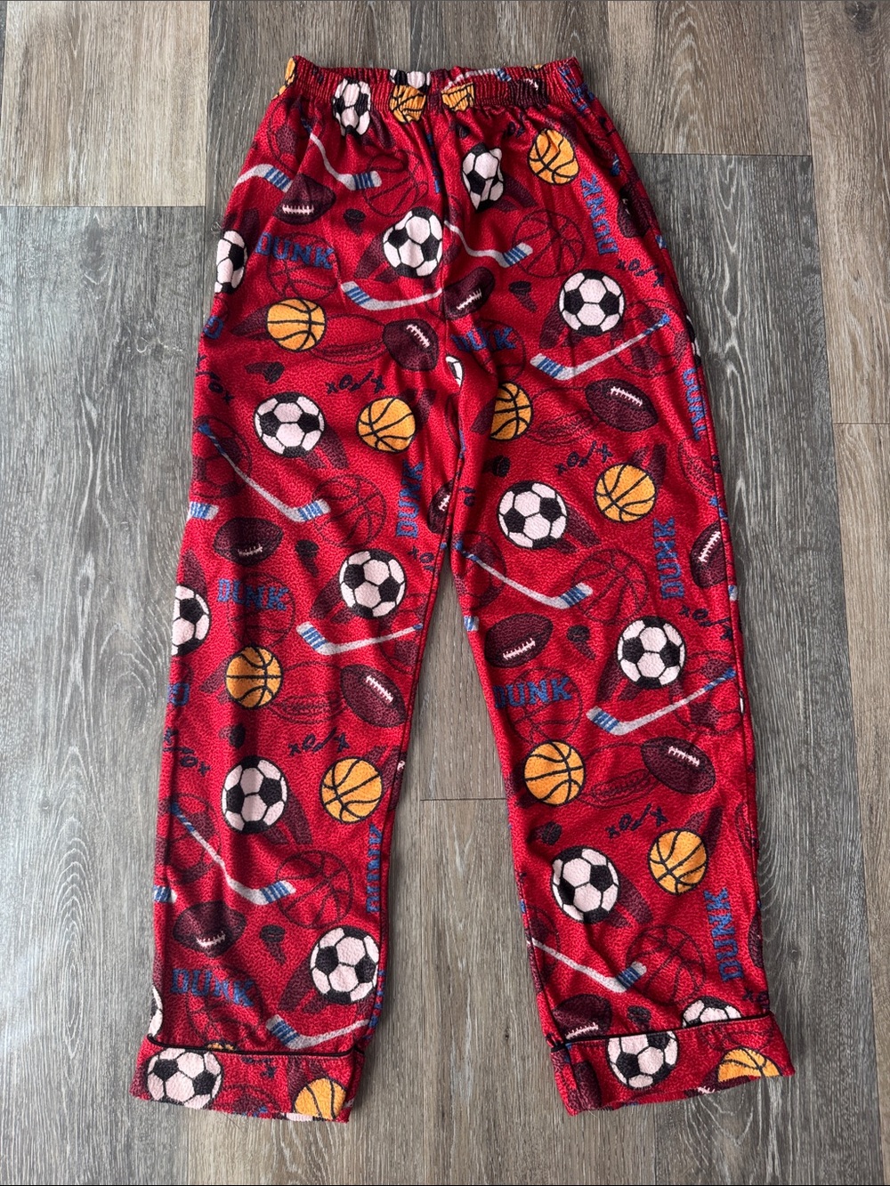 jcpenney Red Sports Ball Fleece Pajama Pants